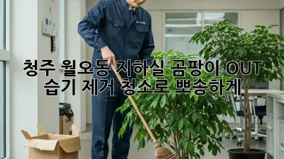 청주 월오동 지하실 곰팡이 OUT! 습기 제거 청소로 뽀송하게 ✨