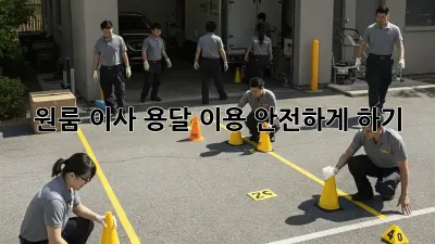 원룸 이사, 용달 이용 안전하게 하기!